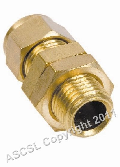 Brass gland - suitable for elements 8 1/2mm diameter for element - 13mm fitting