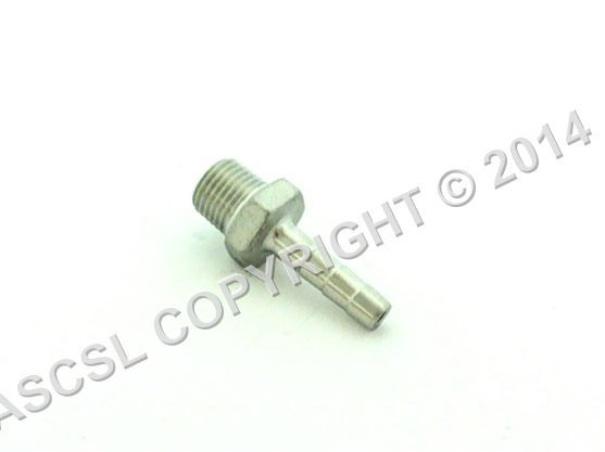 1/4" BSP TM, Hose Tail adaptor, S/S 