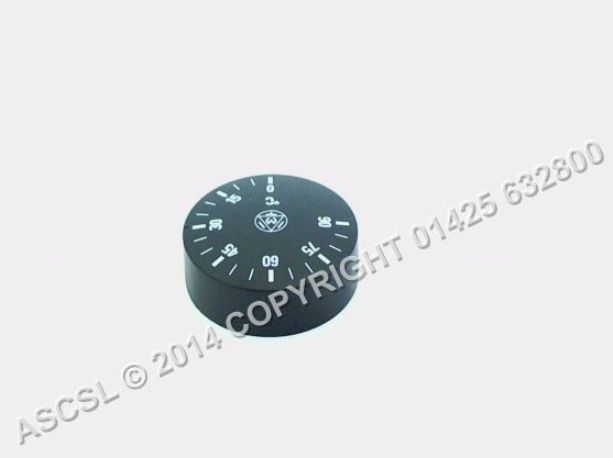 Knob Black for Thermostat 0-90 / TR/2 D shaft ø 6x4.6 mm