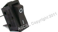 On/Off Rocker Switch - King Edward CL/COM PB 1FV - NEW STYLE - 2 TERMINALS ON BACK